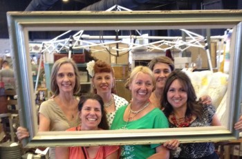 With my fellow vendor friends & sister Jen.