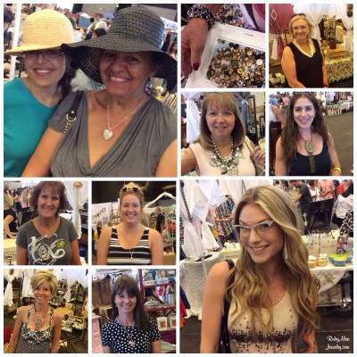 Shoppers wearing their Ruby Mae purchases including the glasses 