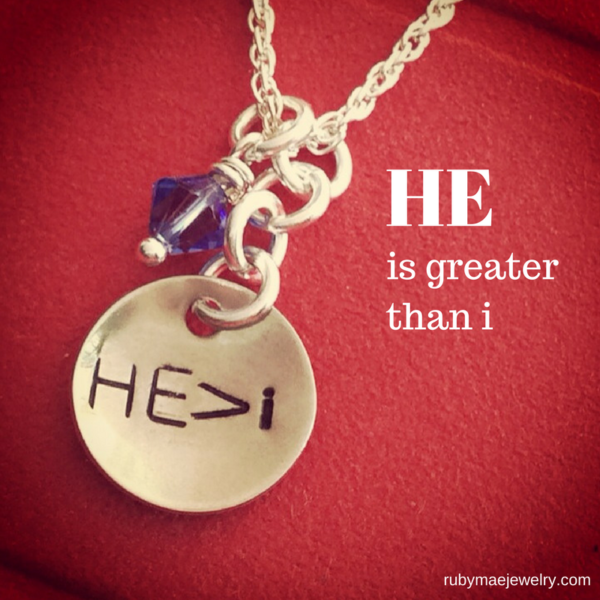 He Is Greater Than I