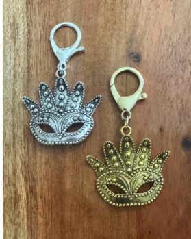 Mask Charm Silver or Gold