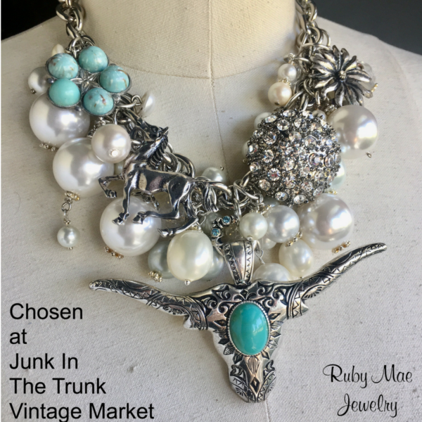 Mother Mary – chosen by a daughter for her 85 y/o mom who loves big jewelry