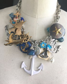 Anchors Aweigh Bib Necklace